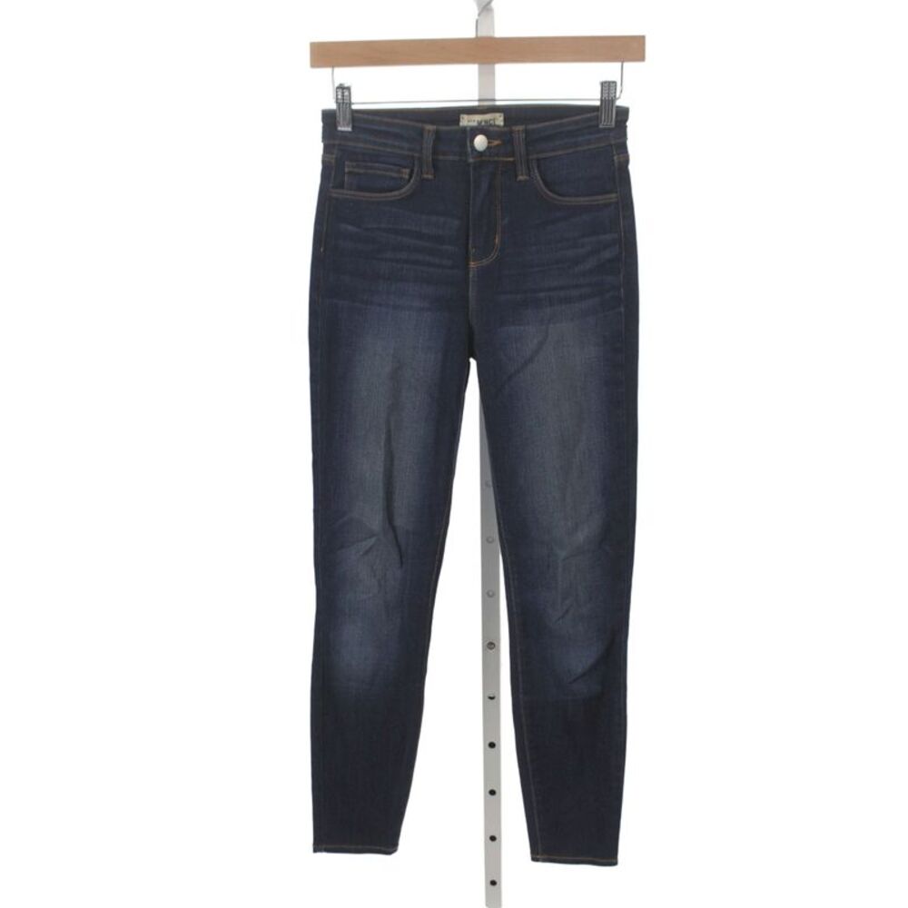 L'Agence Women Skinny Mid Rise Blue Jeans Size 24